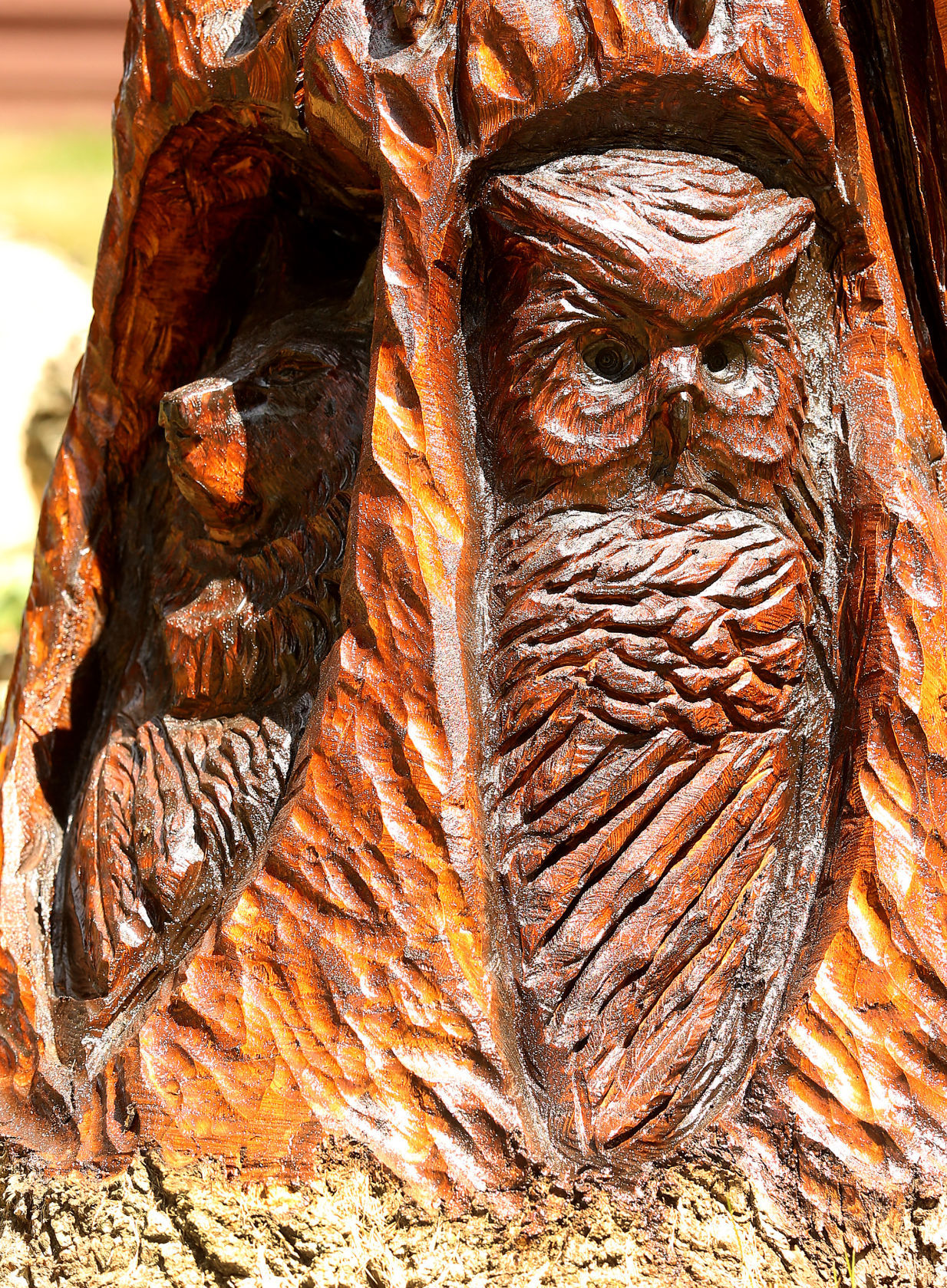Chainsaw carving